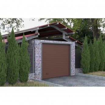 Автоматические гаражные секционные ворота под навес ALUTECH Trend 2500×2250 мм
