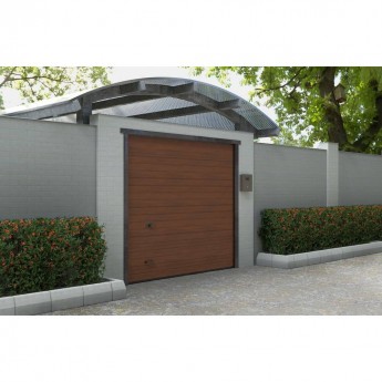 Автоматические гаражные секционные ворота под навес ALUTECH Trend 2750×2500 мм